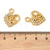 304 Stainless Steel Rhinestone Pendants STAS-L314-03G-3