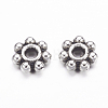 Tibetan Style Alloy Daisy Spacer Beads X-LF0991Y-AS-RS-2