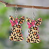 Easter Wood Dangle Earrings FS-WGE0D87-07-1