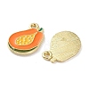 Fruit Alloy Enamel Charms PALLOY-S058-01LG-30-2