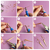 DIY Geometry Dangle Earring Making Kit FIND-AR0002-13-4