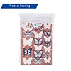 Artificial Plastic Butterfly Decorations DJEW-PH0002-04-6