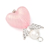 Luminous Transparent Acrylic Pendants PALLOY-JF04204-02-5