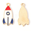 Alloy Enamel Pendants ENAM-N054-43-RS-2