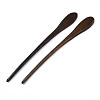 Vintage Schima Wood Hair Sticks Findings OHAR-N008-12-2