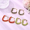 Glass Seed Hoop Earrings for Women EJEW-MZ00797-1