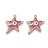 Alloy Enamel Pendants ENAM-F143-04-G-4