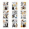 Halloween Theme Chemical Fiber Oil Canvas Self Adhesive Window Decorations AJEW-WH0182-003-1