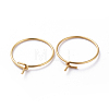 316 Surgical Stainless Steel Hoop Earring Findings STAS-J025-01F-G-A-2