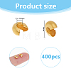 400Pcs Brass Crimp Beads Covers KK-DC0004-78G-2