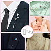 Brass Stick Lapel Pin End Cap MAK-Q011-66S-01-1-5