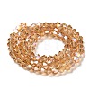 Transparent Electroplate Glass Beads Strands LS-GLAA-F029-3mm-A18-2