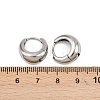 316 Surgical Stainless Hoop Earrings EJEW-C160-06A-P-3