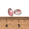 Synthetic Cherry Quartz Glass Cabochons G-F605E-14A-3