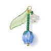 Acrylic and Handmade Lampwork Beads Pendants PALLOY-MZ01294-02-1