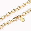 Brass Cable Chain Necklaces NJEW-H206-15G-1