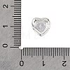 Brass Micro Pave Cubic Zirconia Beads KK-D408-11S-03A-3