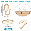 30Pcs Brass S Hook Clasps KK-BBC0008-69-2