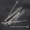 Silver Color Plated Brass Eye Pin Jewery Making Findings X-EPC3.0cm-S-1