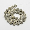 Flower Non-magnetic Synthetic Hematite Beads Strands G-D617-12-2