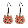 Halloween Alloy Enamel Dangle Earrings EJEW-JE06063-4