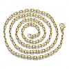 Brass Cable Chains Necklace Making MAK-N034-004A-MG-2