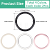 8Pcs 4 Colors Plastic Bag Handles DIY-CL0001-69-2