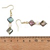 Abalone Shell/Paua Shell & Shell Pearl Bead Dangle Earrings EJEW-JE07322-6