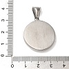 Non-Tarnish 304 Stainless Steel Pendants STAS-B073-04P-3