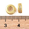 Rack Plating Brass Clear Cubic Zirconia Beads KK-M292-02G-01-3