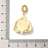 Rack Plating Brass Micro Pave Clear Cubic Zirconia European Dangle Charms KK-G504-26G-01-3