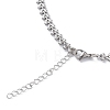 304 Stainless Steel Cobs Chain Necklace for Men Women STAS-B039-11P-3