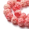Synthetic Coral Dyed Beads Strands CORA-Q034-A01-01-3