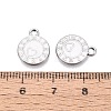 Rack Plating Alloy Enamel Pendants ENAM-N070-01A-01P-03-3