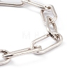 Brass Paperclip Chain Bracelets LS-BJEW-H537-10AS-3