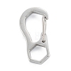 304 Stainless Steel Push Gate Snap Keychain Clasp Findings STAS-C024-08P-3
