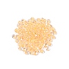 6/0 Inside Colours Transparent Glass Seed Beads SEED-T007-07F-4
