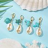 Natural Shell Pendant Decorations HJEW-JM02923-01-2