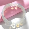 Square Opalite Beads Stretch Bracelets for Women Men BJEW-C097-06X-1