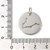 Anti-Tarnish 304 Stainless Steel Pendants STAS-M074-02F-P-3