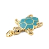 Rack Plating Brass Micro Pave Cubic Zirconia Pendants KK-C021-01G-02-3