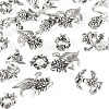 20Pcs 4 Styles Alloy Bead Caps & Spacer Beads & Pendant Cabochons Settings Finding Kits FIND-TA0010-48-3