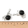 Natural Obsidian Pendants G-D102-01P-08-3