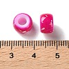 Spray Painted ABS Plastic European Beads KY-G033-01A-10-3