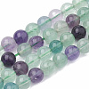 Natural Fluorite Beads Strands G-S333-12mm-006-1