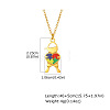 304 Stainless Steel Enamel Autism Awareness Boy Pendant Necklaces WGE6A57-01-1