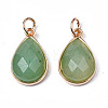 Natural Green Aventurine Pendants G-S359-364C-2