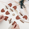 8Pcs Resin Buttons BUTT-GF0004-35-3