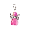 Angel Glass Pendant Decorations HJEW-JM02641-4