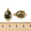 Natural Labradorite Faceted Pendants G-M431-15G-04-3